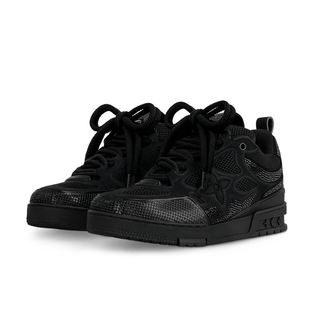 Skater Monogram Schwarz Glitzer