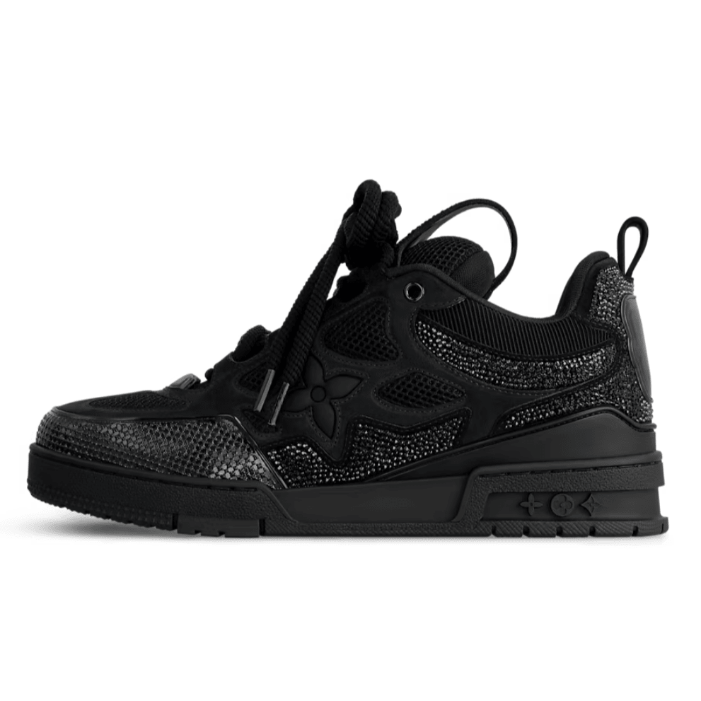 Skater Monogram Schwarz Glitzer