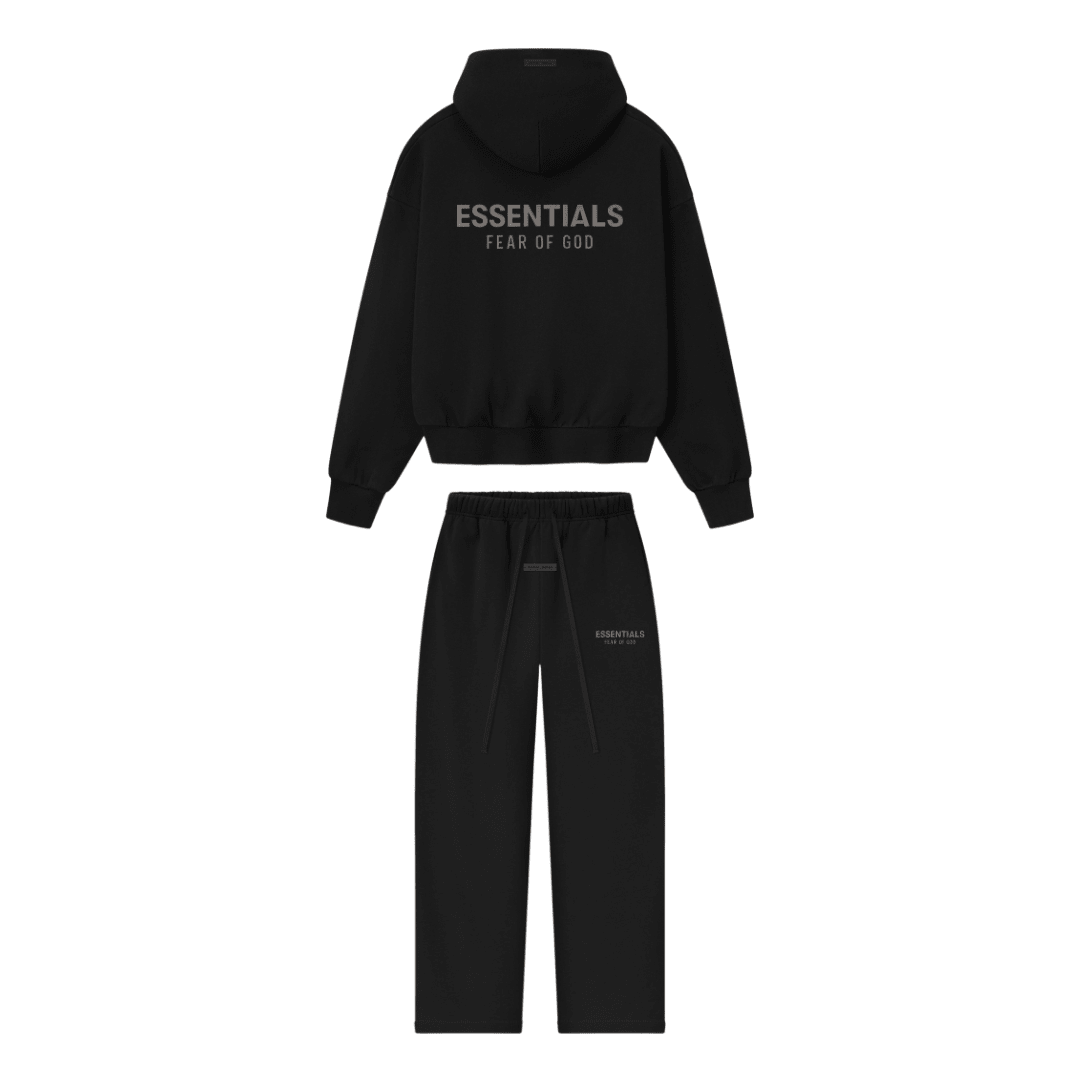 Essentials Black Tracksuit