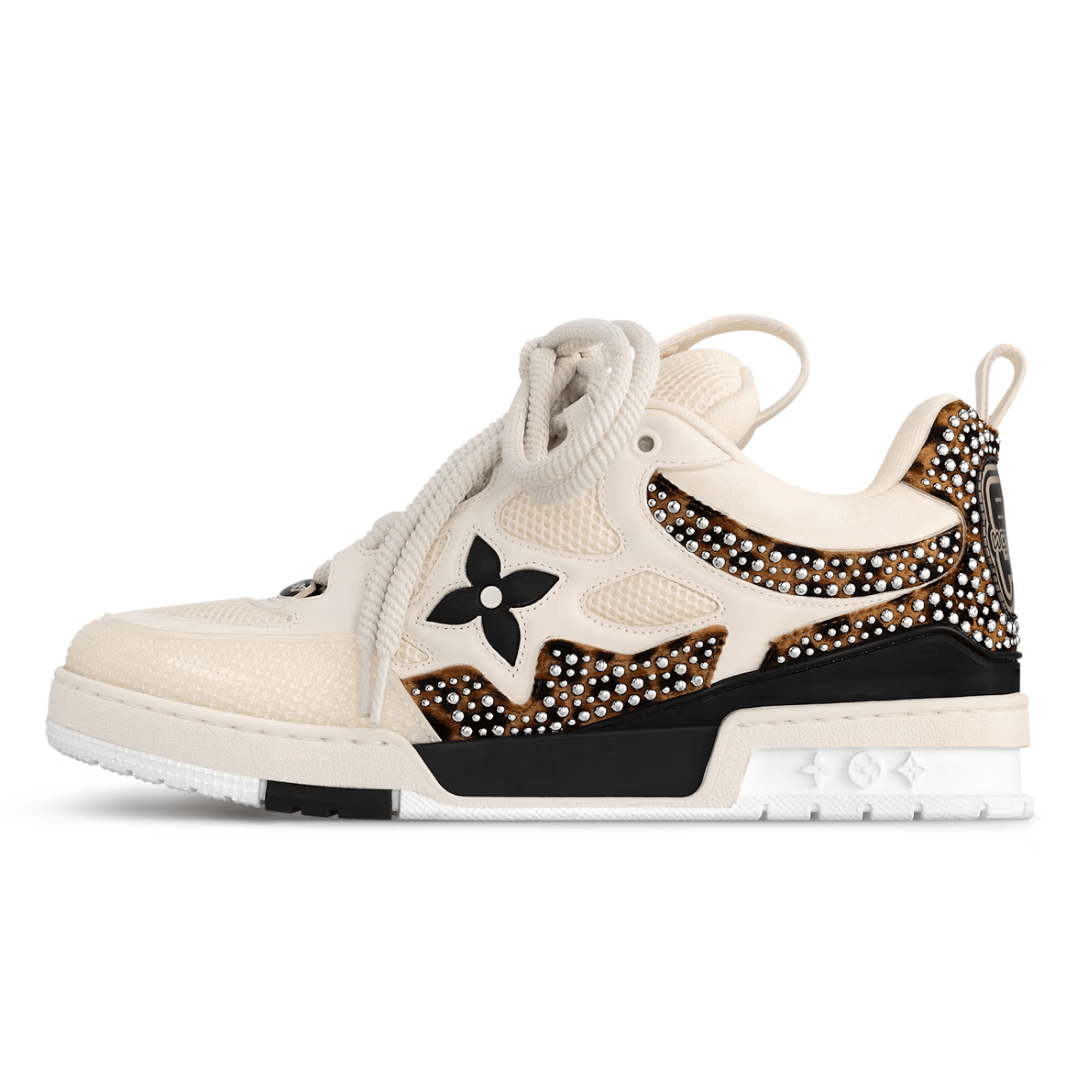 Skater Monogram Beige Strass
