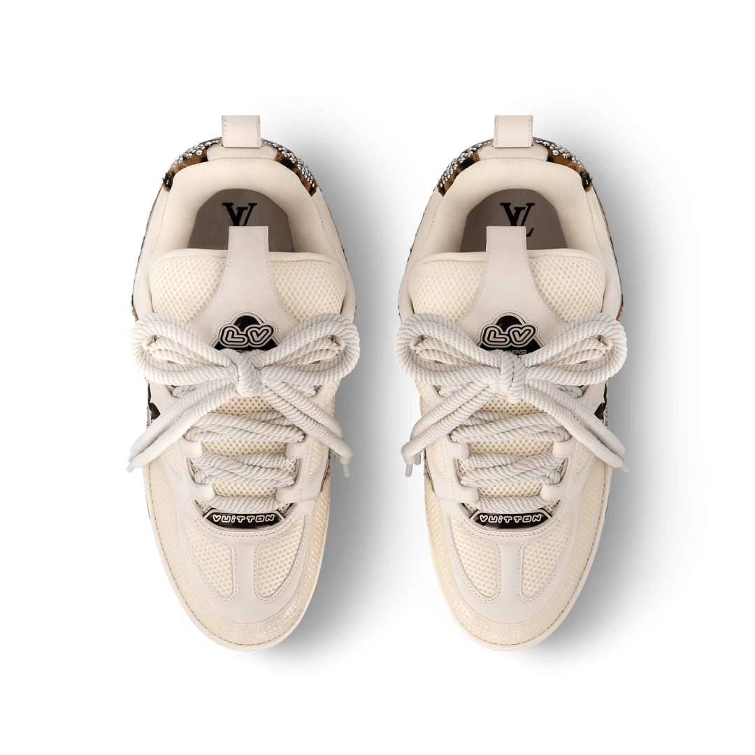 Skater Monogram Beige Strass