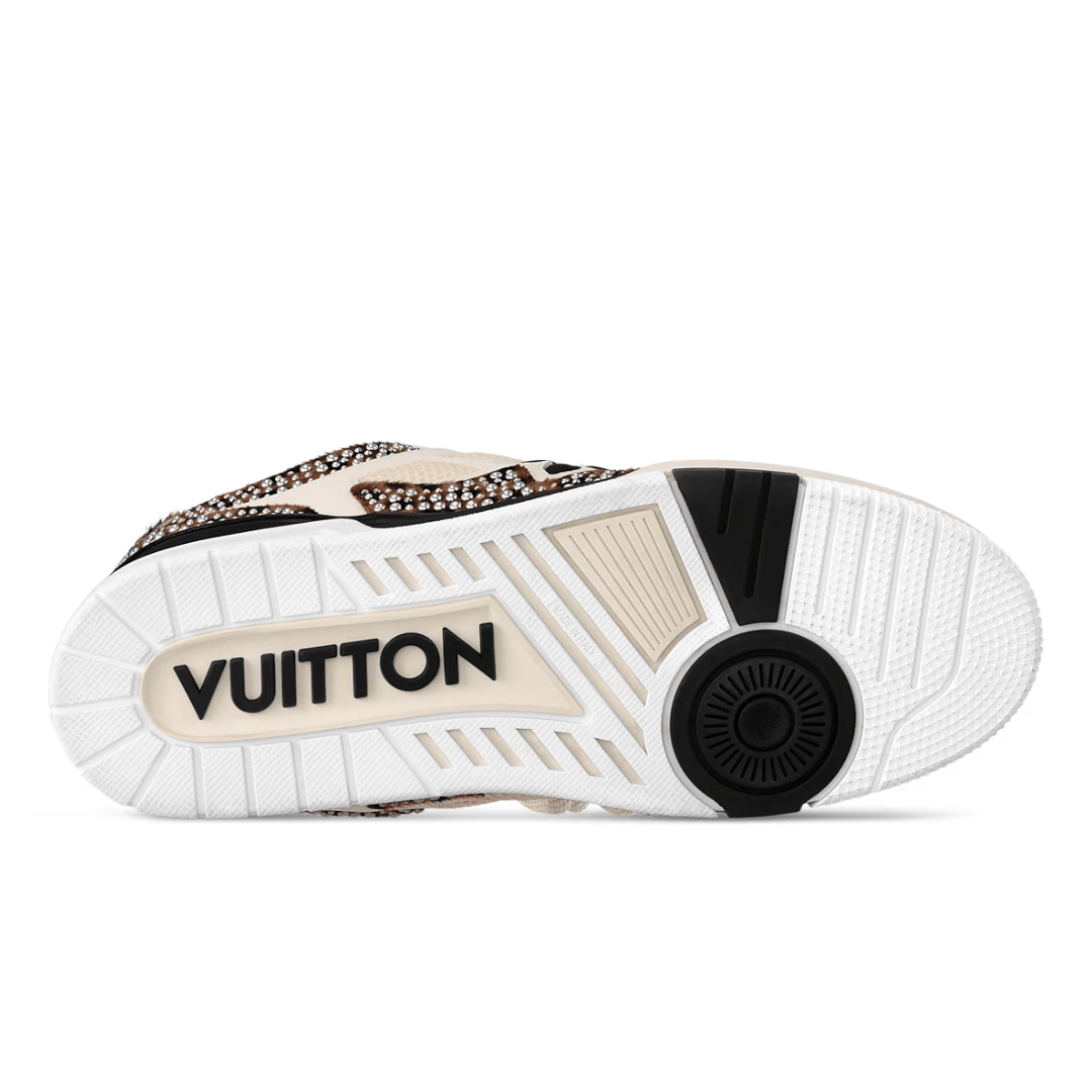 Skater Monogram Beige Strass