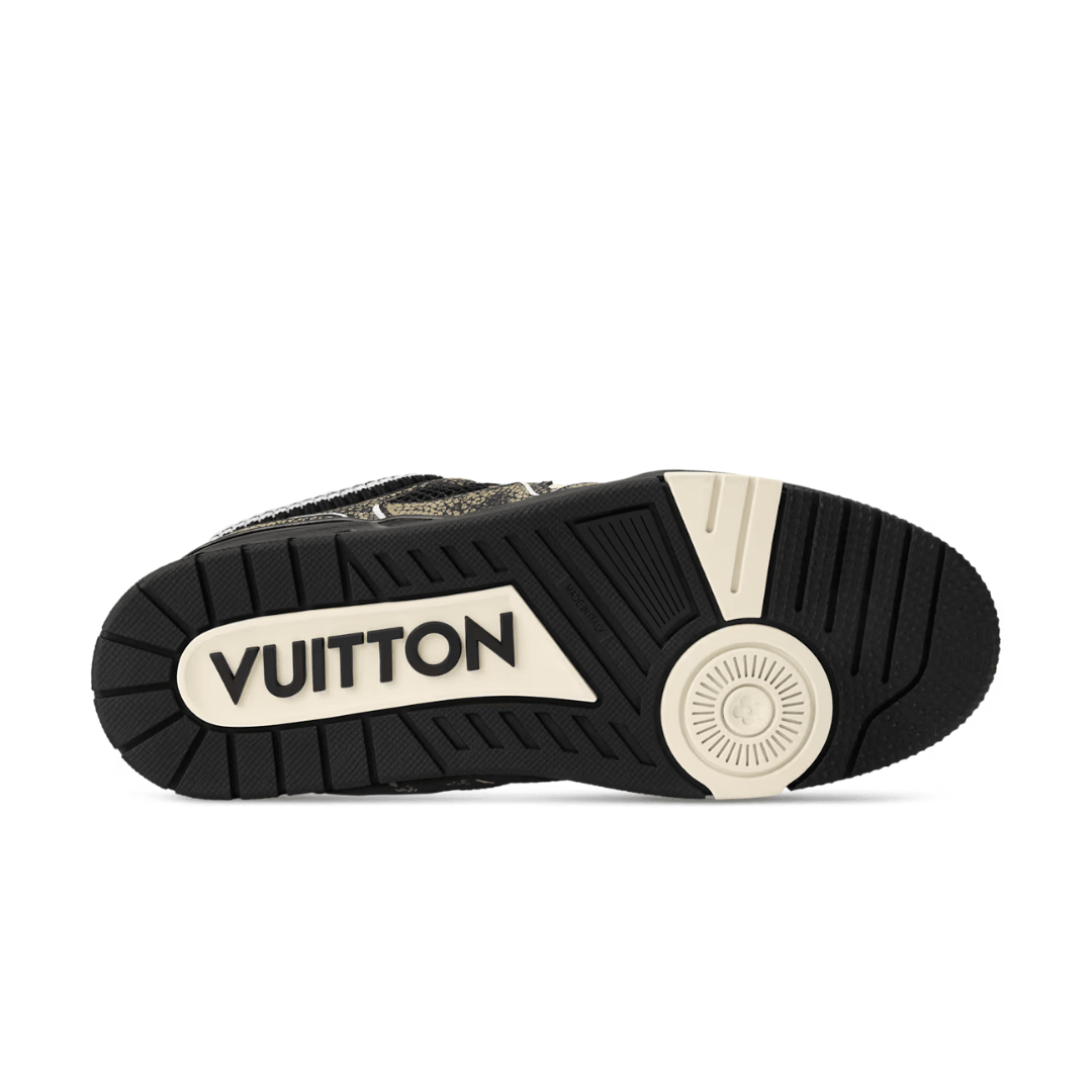 Skater Monogram Schwarz Gold Strass