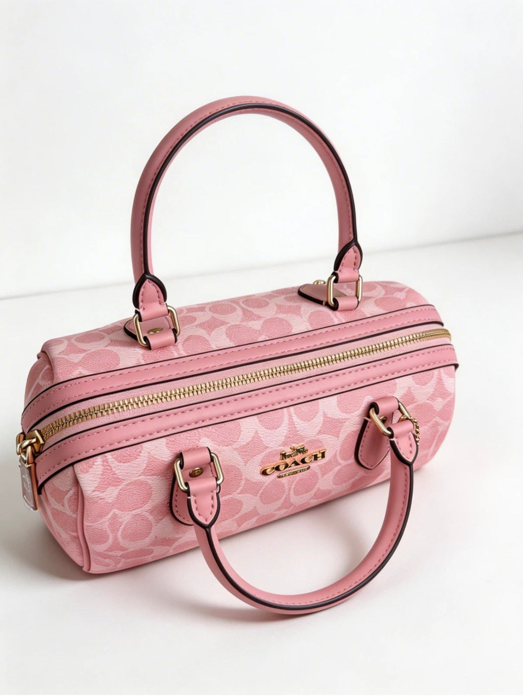 Handtasche – Hellrosa Caviar