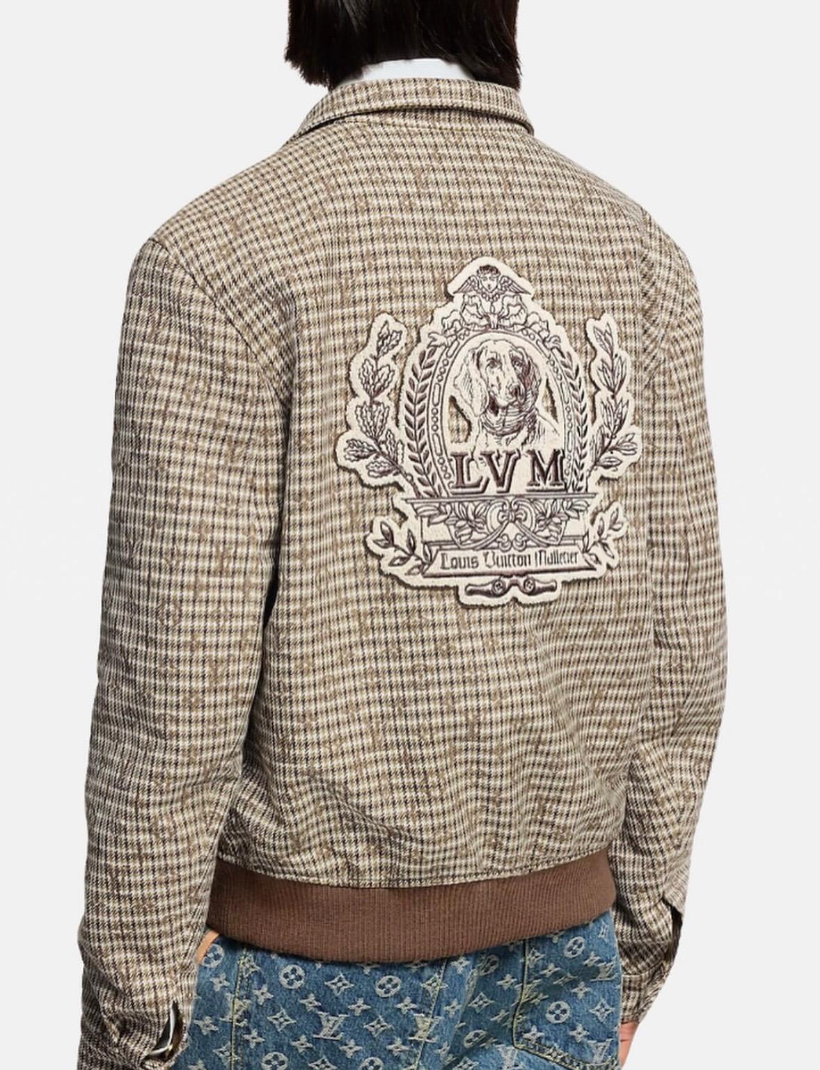 "LV" Monogram Wool