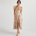 ROSY | SATIN KLEID VIOLETT