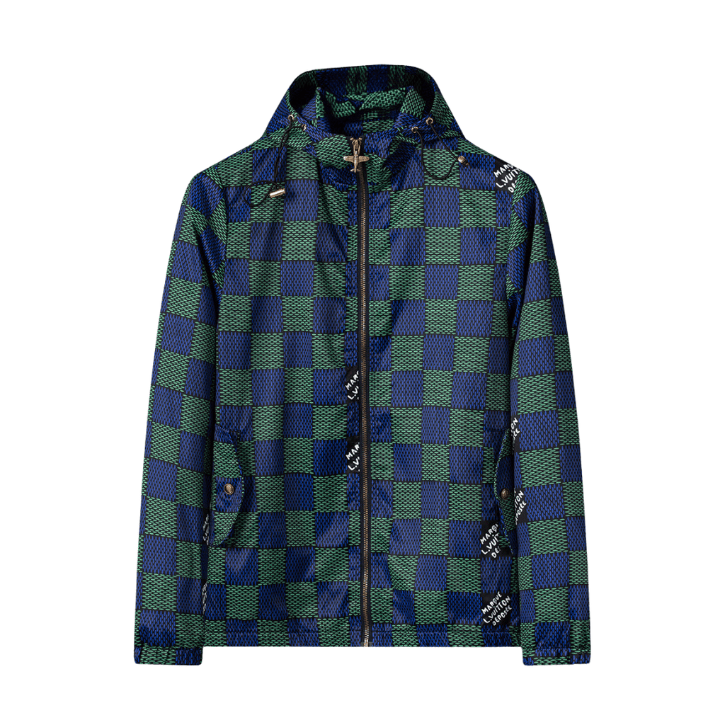 Monogram Green Windbreaker
