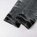 Purple Gradient Grey Ripped Jeans