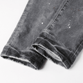 Purple Paint Grey Jeans