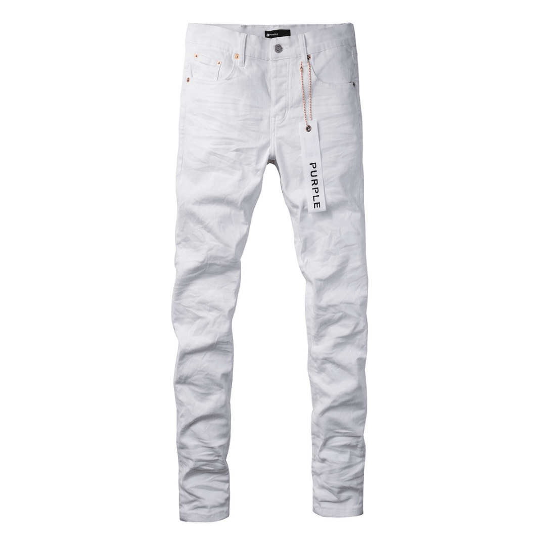 Purple White Jeans